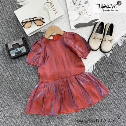 Váy Vải Tafta Hai Màu