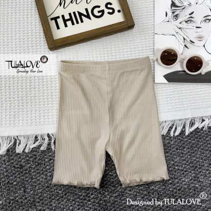 Alternative view of Quần Legging Đùi Vải Thun Tăm Gấu Quấn Bèo