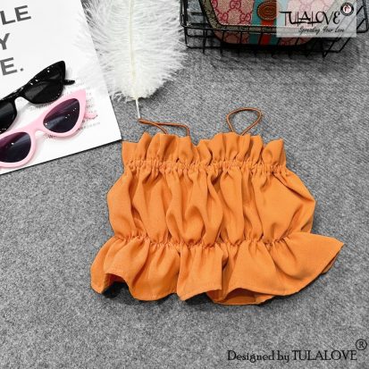 Alternative view of Áo Croptop Bèo 2 Dây Bún