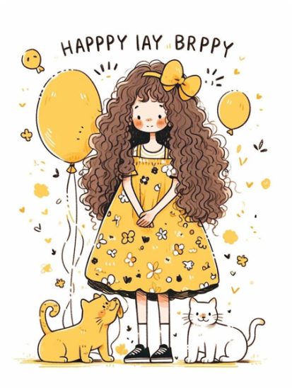 <PET> Hình In Áo Basic - Nâu