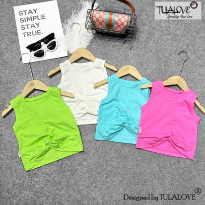 Áo Xoắn Gấu Vải Thun Cotton Tăm