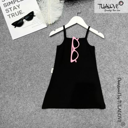 Alternative view of Váy 2 Dây Vải Zip Màu Đơn Sắc