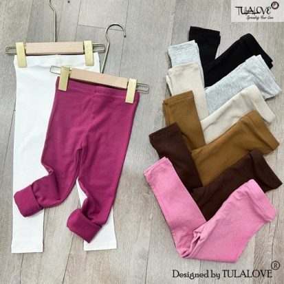Legging Dài Thun Zip Lông