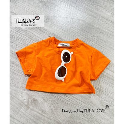 Alternative view of Áo Croptop Form Rộng Cộc Tay Vải Cotton Xước