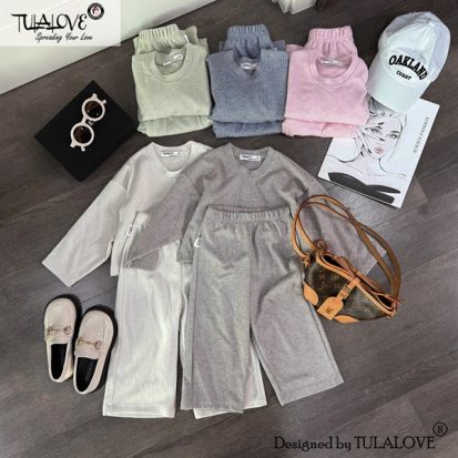 Bộ Nỉ Suông Kẻ Thu Đông