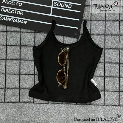 Alternative view of Áo 2 Dây Form Ôm Vải Zip