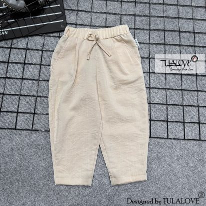 Alternative view of Quần Baggy Vải Đũi Xước