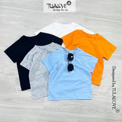 Áo Phông Cộc Tay Bé Trai Vai Giác Lăng