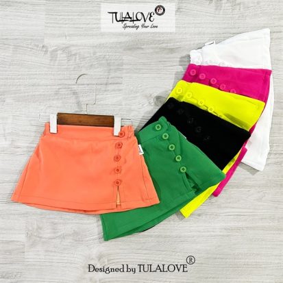 Chân Váy Dáng A Đính Cúc