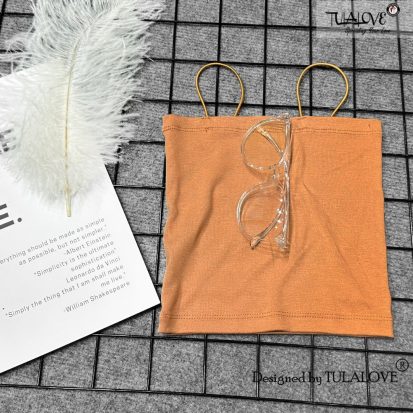 Alternative view of Áo 2 Dây Bún Ôm Body Vải Zip