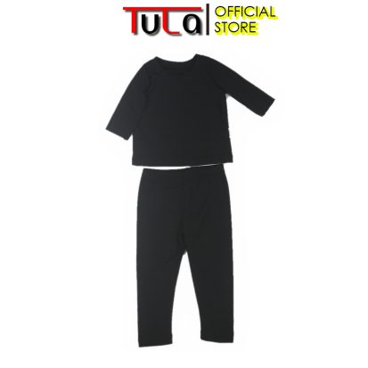 Alternative view of Bộ Đồ Tăm Họa Tiết Trắng Đen Cho Bé Gái Tulalove