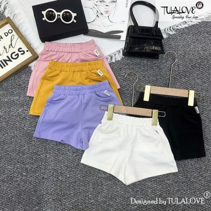 Short Bé Gái Vải X-Leo
