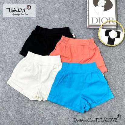 QUẦN SHORT KAKI BÉ GÁI 4 MÀU
