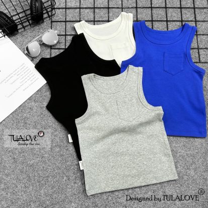 Áo 3 Lỗ Bé Trai Túi Ngực Vải Zip