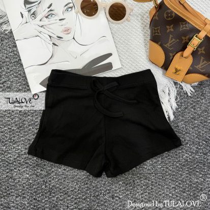 Alternative view of Quần Đùi Vải Zip Gắn Nơ