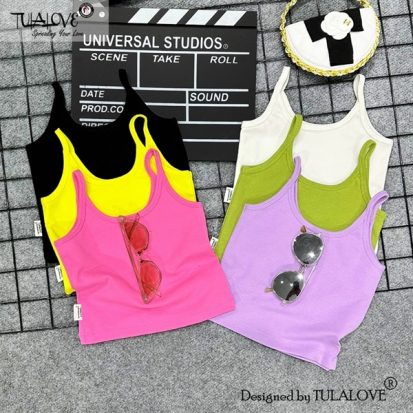 Áo 2 Dây Form Ôm Vải Zip